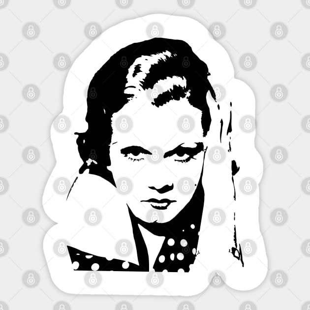 Jean Harlow Tribute Sticker by wildzerouk